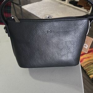Elegant Black Leather Women's Bag